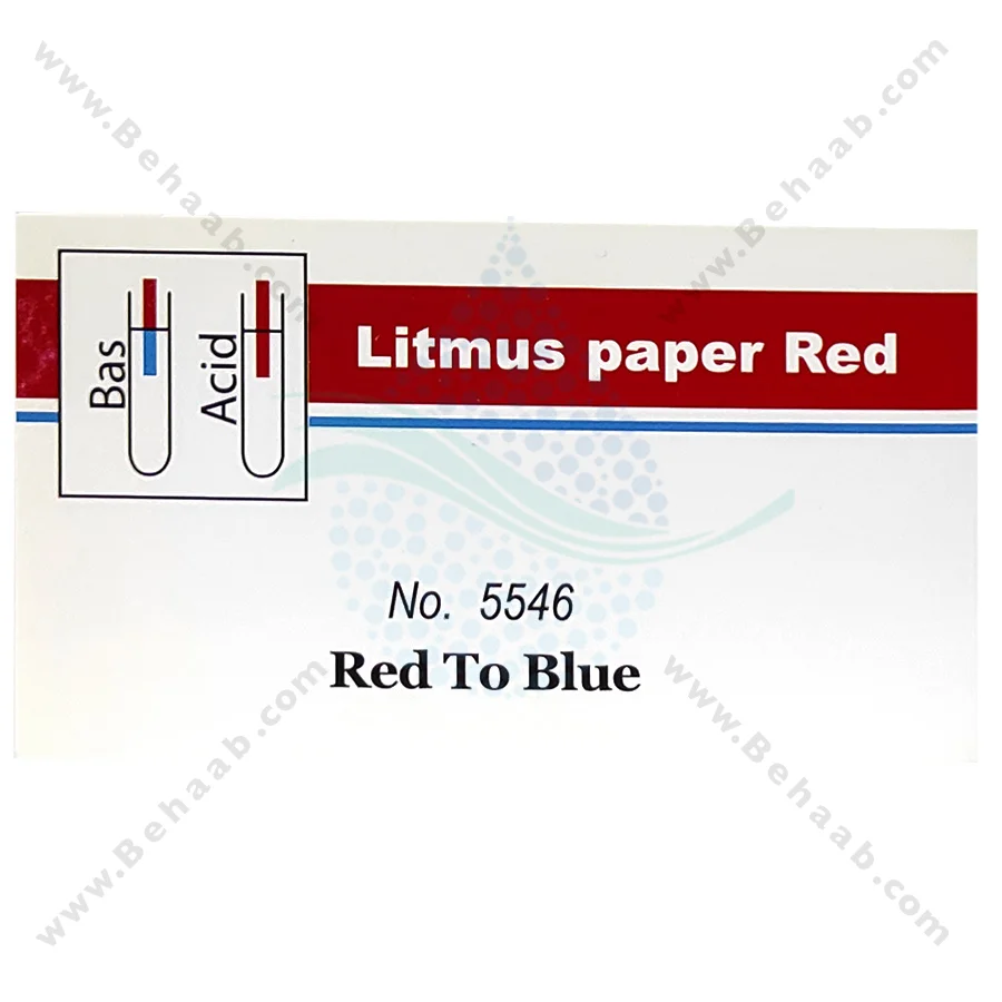 کاغذ اندازه گیری ph آب آکواریوم واهب مدل 0805 - VAHEB Aquarium Red Litmus pH Test Paper Base Indicator 60 strips