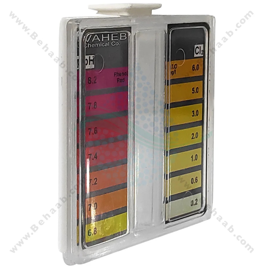 کیت اندازه گیری کلر و ph آب آکواریوم واهب مدل VM-610 - VAHEB VM-610 Aquarium OTO Water Test Kit for pH and Chlorine
