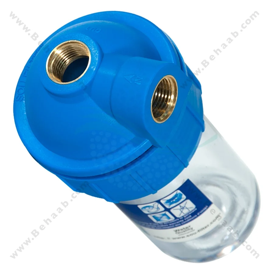 هوزینگ 5 اینچ ورودی 1/2 اینچ L سوفیلتر - Water Filter Housing 5 inch with 1/2 inch L input Soufilter