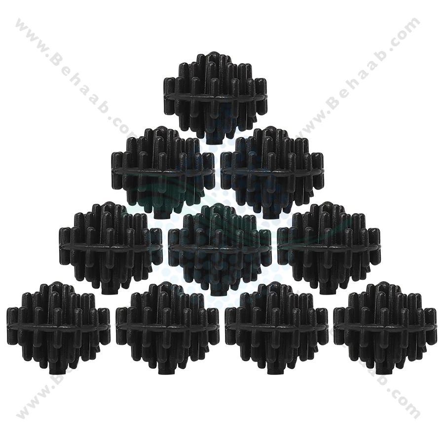 بیوبال آکواریوم ایشن استار بسته 10 عددی کوچک - Small Bio Balls Filter Media Asian Star 10 Count