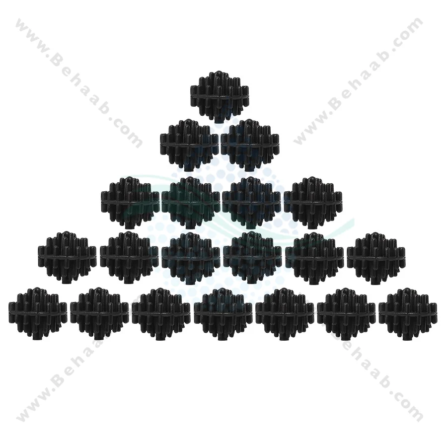 بیوبال آکواریوم ایشن استار بسته 20 عددی کوچک - Small Bio Balls Filter Media Asian Star 20 Count
