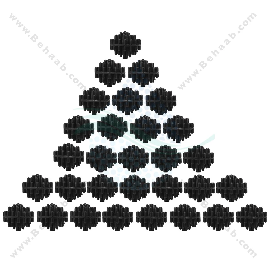 بیوبال آکواریوم ایشن استار بسته 30 عددی کوچک - Small Bio Balls Filter Media Asian Star 30 Count