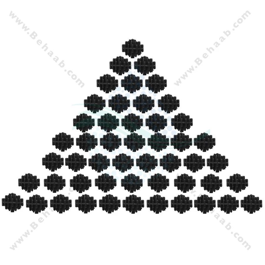 بیوبال آکواریوم ایشن استار بسته 50 عددی کوچک - Small Bio Balls Filter Media Asian Star 50 Count