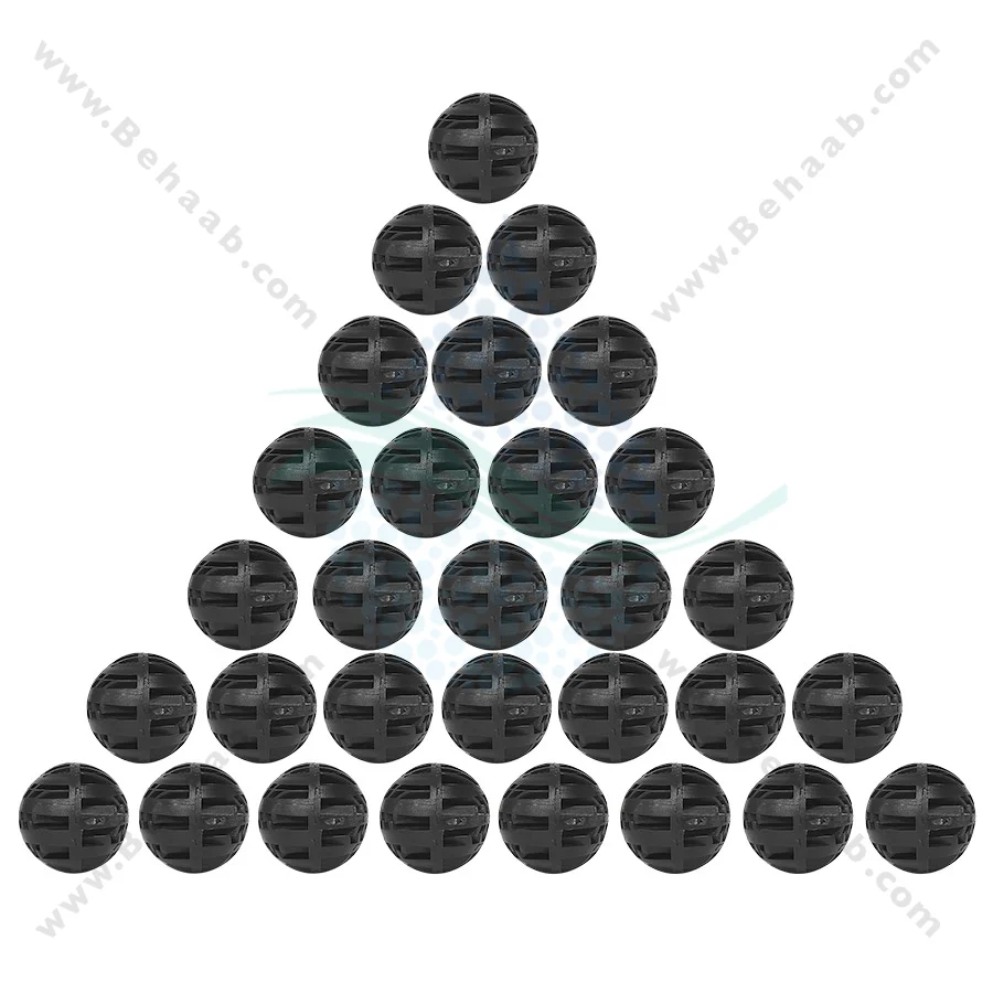 بیوبال آکواریوم ایشن استار بسته 30 عددی بزرگ - Large Bio Balls Filter Media Asian Star 30 Count