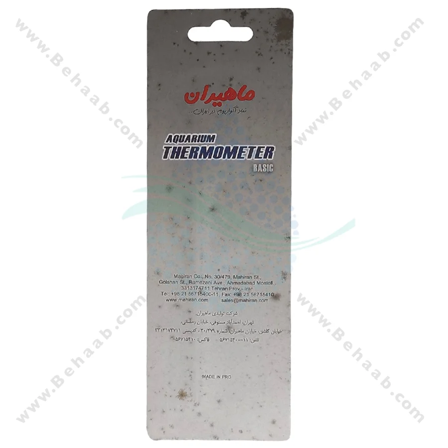 دماسنج جیوه ای آکواریوم ماهیران MT-H (15mm) - Aquarium Fish Tank Hanging Thermometer MT-H 15mm