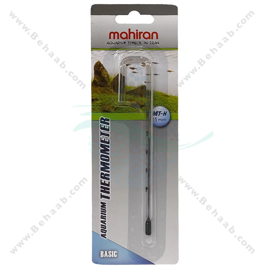 دماسنج جیوه ای آکواریوم ماهیران MT-H (15mm) - Aquarium Fish Tank Hanging Thermometer MT-H 15mm