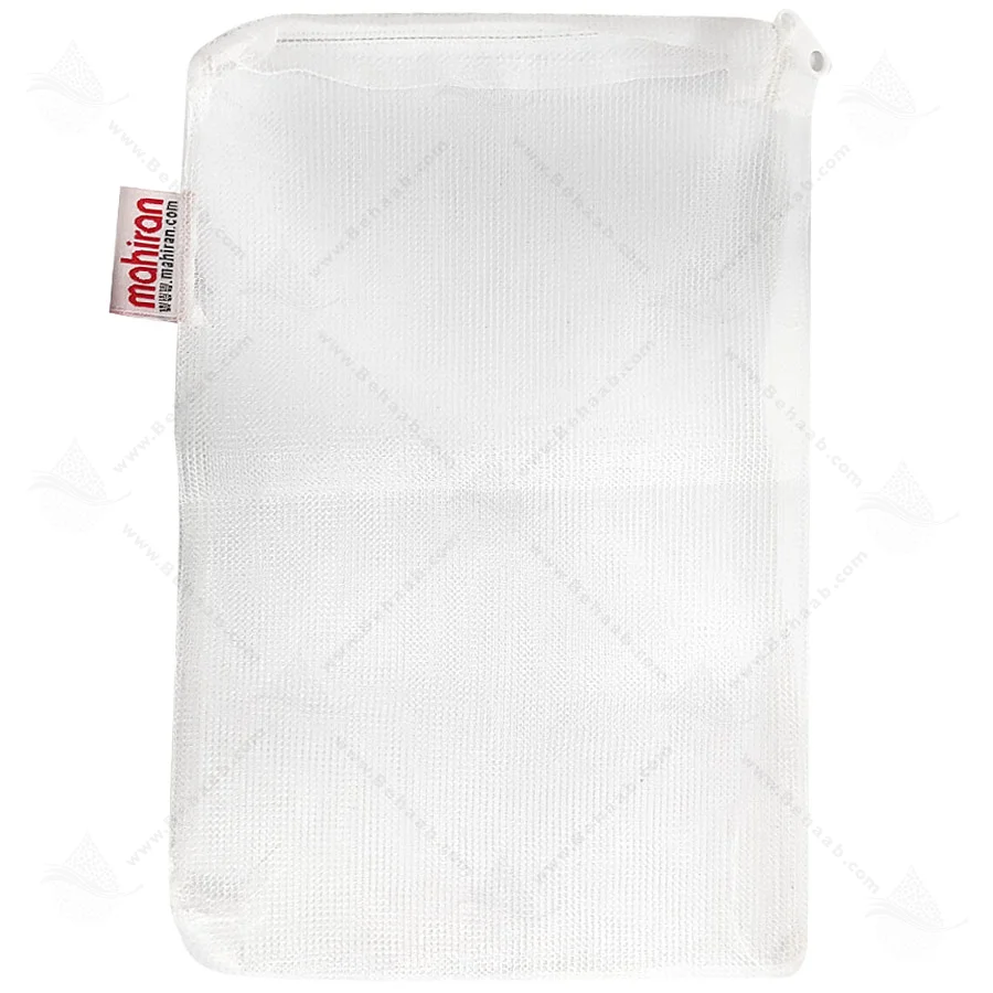 توری مدیا آکواریوم زیپ دار متوسط - Aquarium Filter Media Bag With Zipper (16.5 x 24cm) Medium