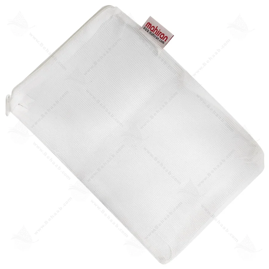 توری مدیا آکواریوم زیپ دار متوسط - Aquarium Filter Media Bag With Zipper (16.5 x 24cm) Medium