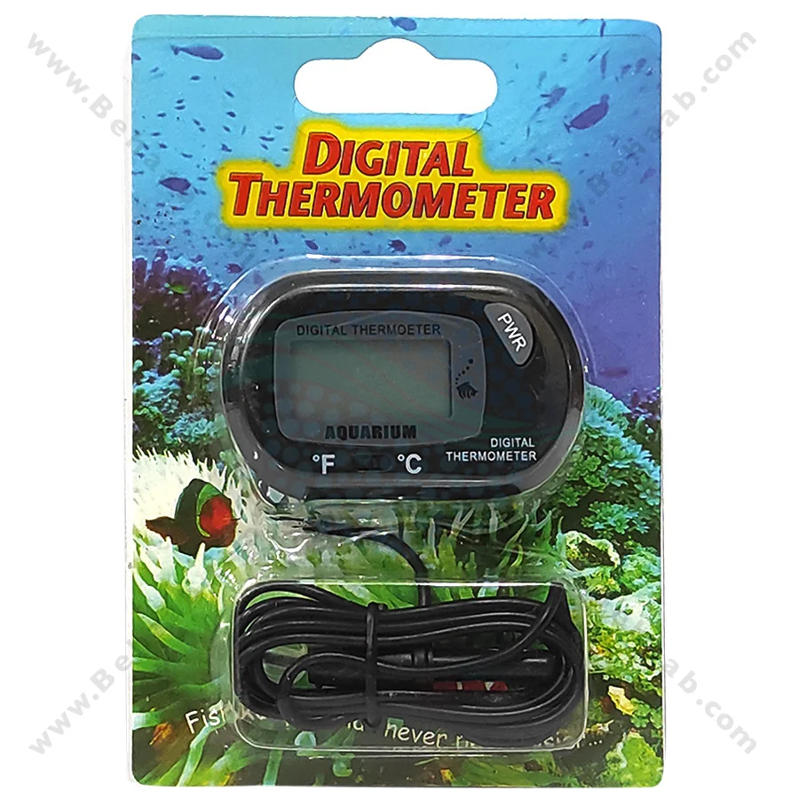دماسنج دیجیتالی آکواریوم مدل ST-3 - Digital Aquarium Thermometer ST-3 with Suction Cup and Probe
