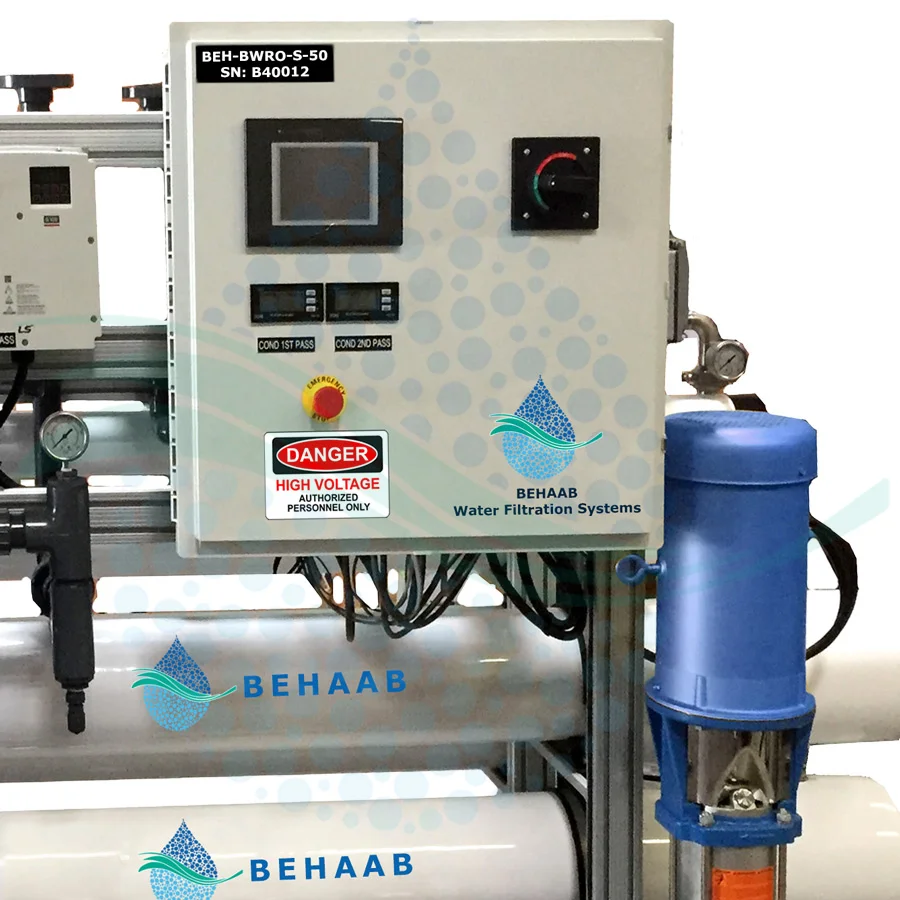 دستگاه تصفیه آب صنعتی آب لب شور سری S - Brackish Water Reverse Osmosis Systems BEH-BWRO-S