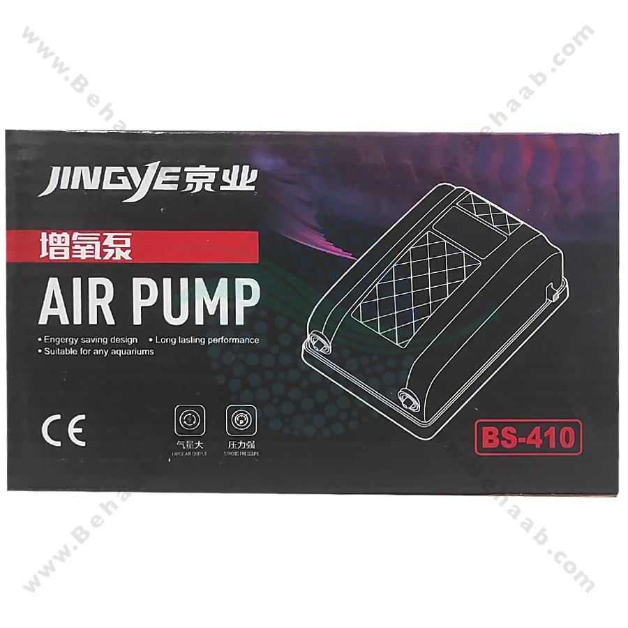 پمپ هوا آکواریوم جینگی مدل BS-410 - JINGYE BS-410 Aquarium Air Pump