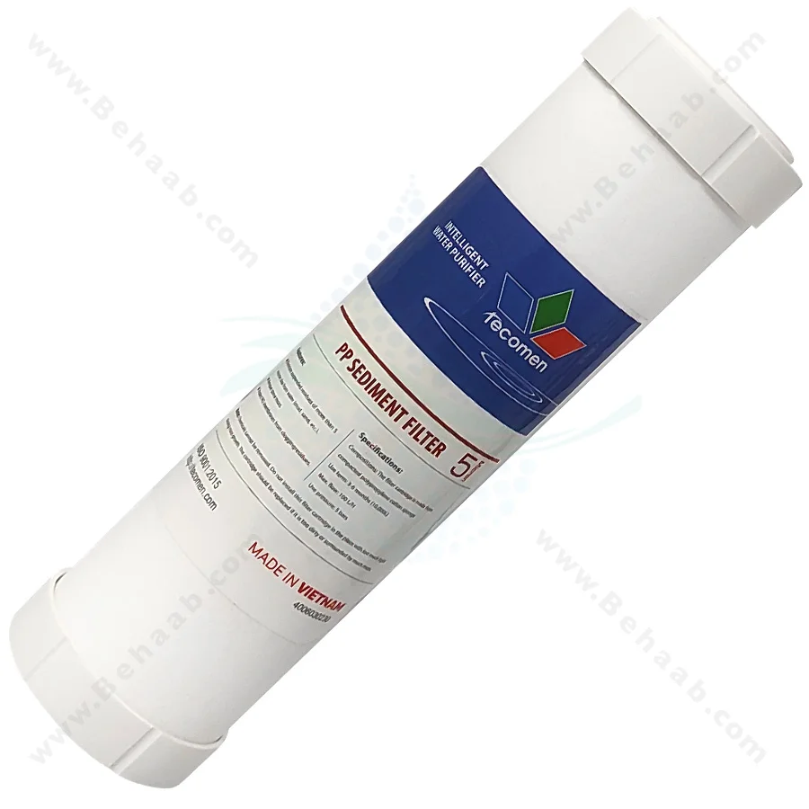 فیلتر الیافی تکومن 5 میکرون - 10inch 5 Micron Sediment Water Filter Cartridge Tecomen