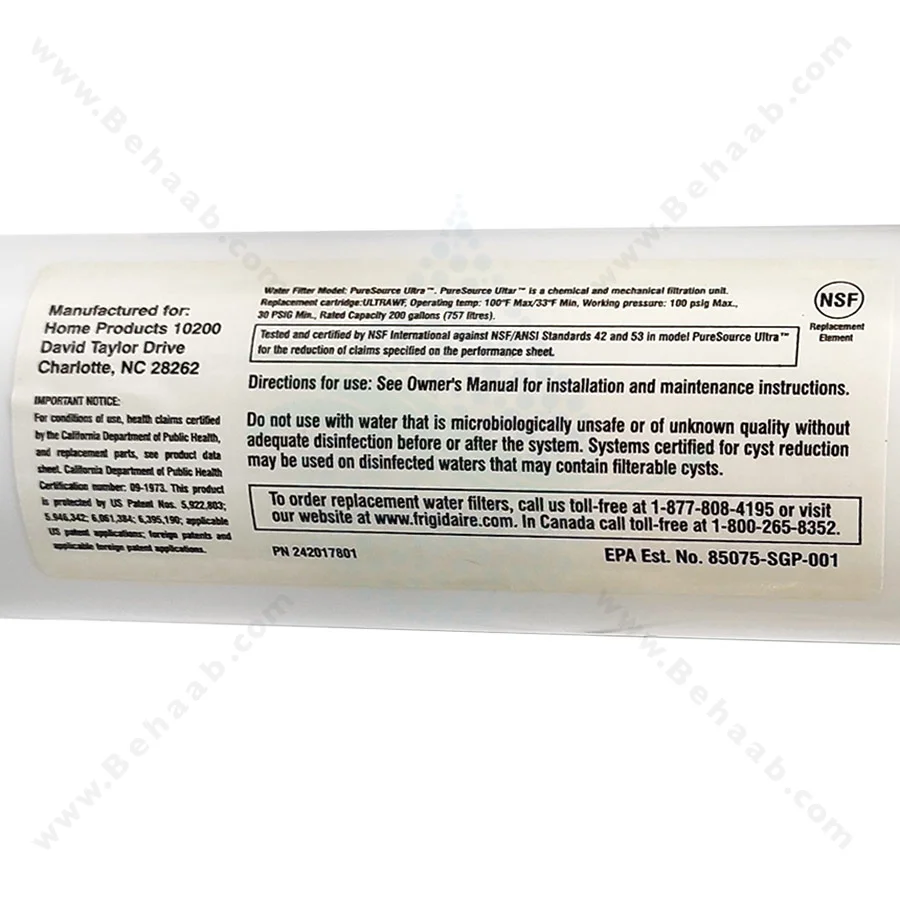 فیلتر یخچال الکترولوکس مدل EWF2CBPA چین - Electrolux EWF2CBPA Pure Advantage Ice and Water Filter
