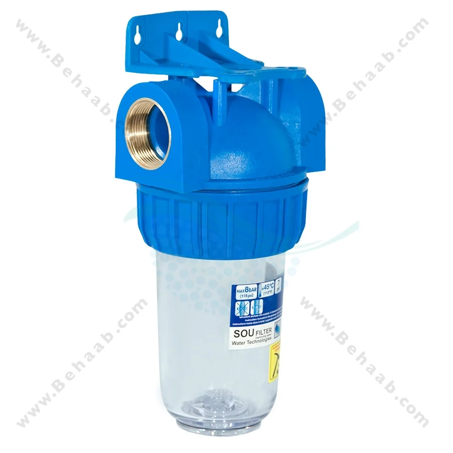 هوزینگ 7 اینچ ورودی 1/2-1 اینچ سوفیلتر - Water Filter Housing 7 inch with 1-1/2 inch input soufilter
