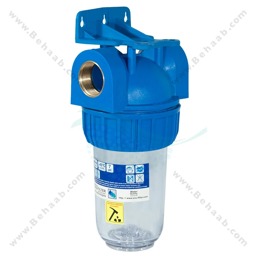 هوزینگ 7 اینچ ورودی 1/4-1 اینچ سوفیلتر - Water Filter Housing 7 inch with 1-1/4 inch input soufilter