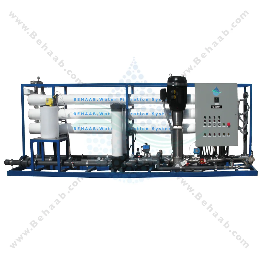 دستگاه تصفیه آب شور صنعتی سری L - Hight Brackish Water Reverse Osmosis Systems BEH-HBWRO-L