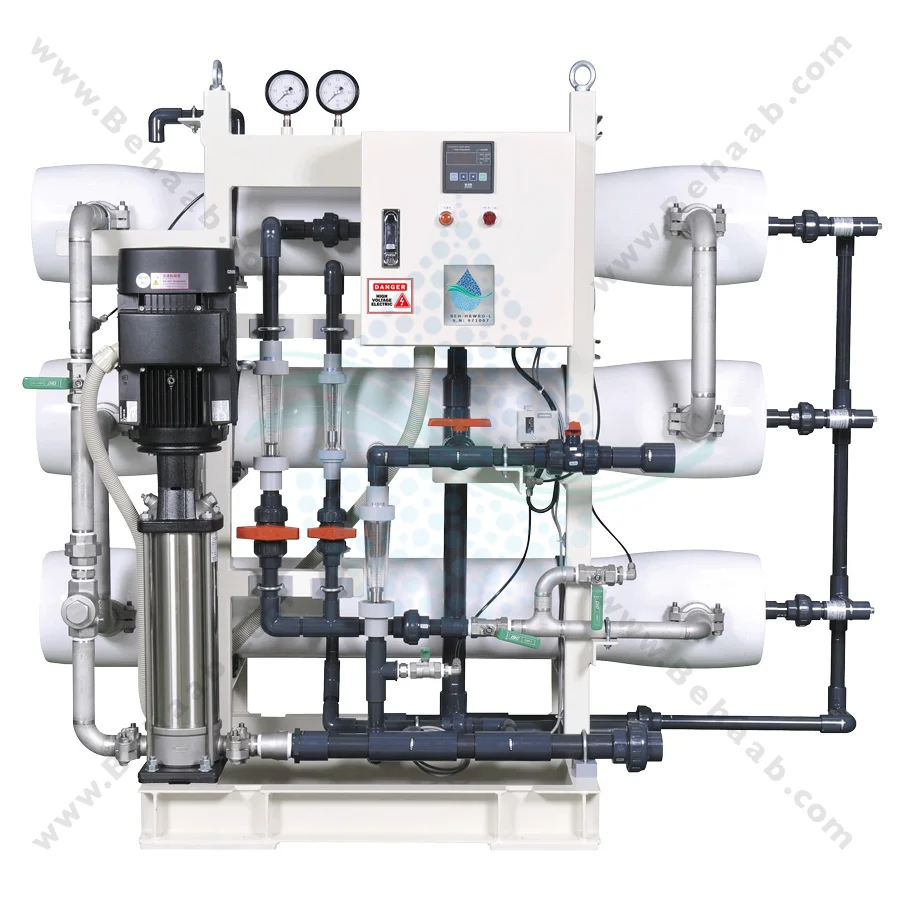 دستگاه تصفیه آب شور صنعتی سری L - Hight Brackish Water Reverse Osmosis Systems BEH-HBWRO-L