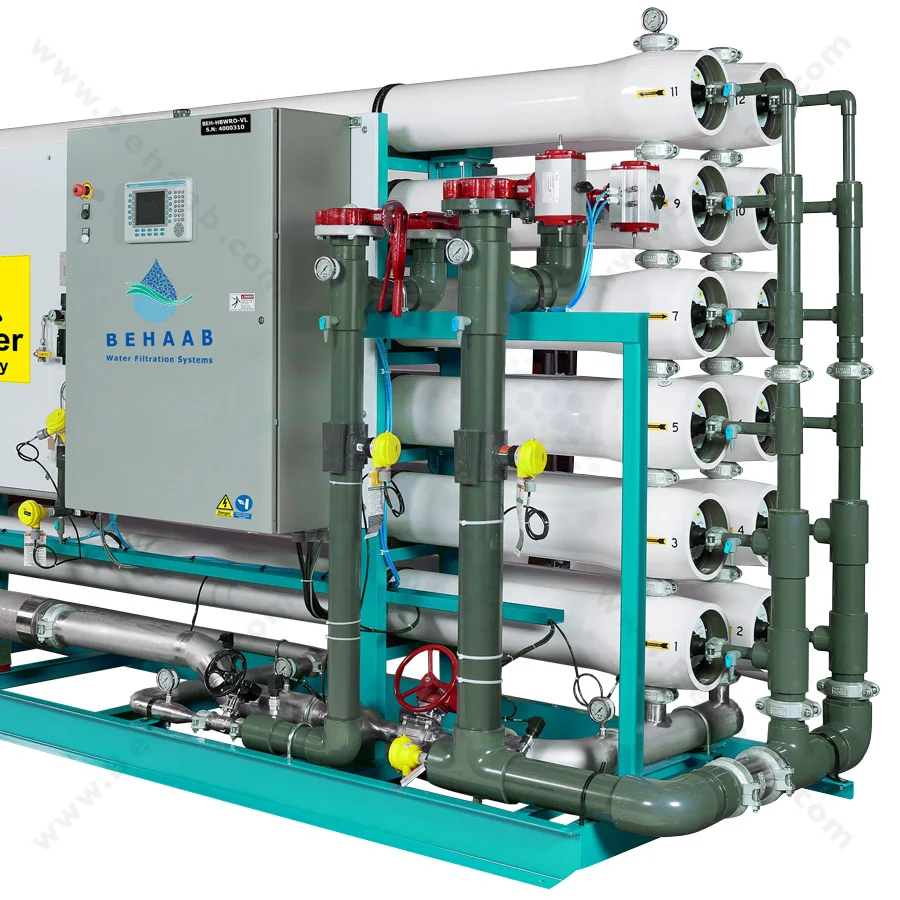 دستگاه تصفیه آب شور صنعتی سری VL - Hight Brackish Water Reverse Osmosis Systems BEH-HBWRO-VL