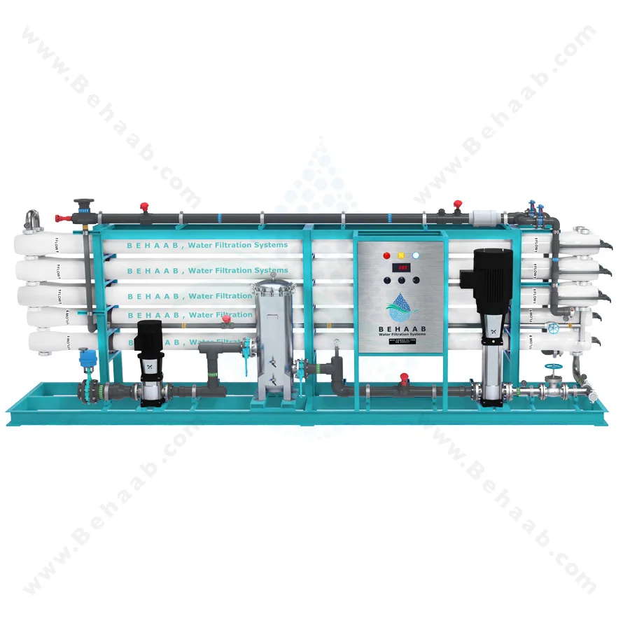 دستگاه تصفیه آب شور صنعتی سری VL - Hight Brackish Water Reverse Osmosis Systems BEH-HBWRO-VL