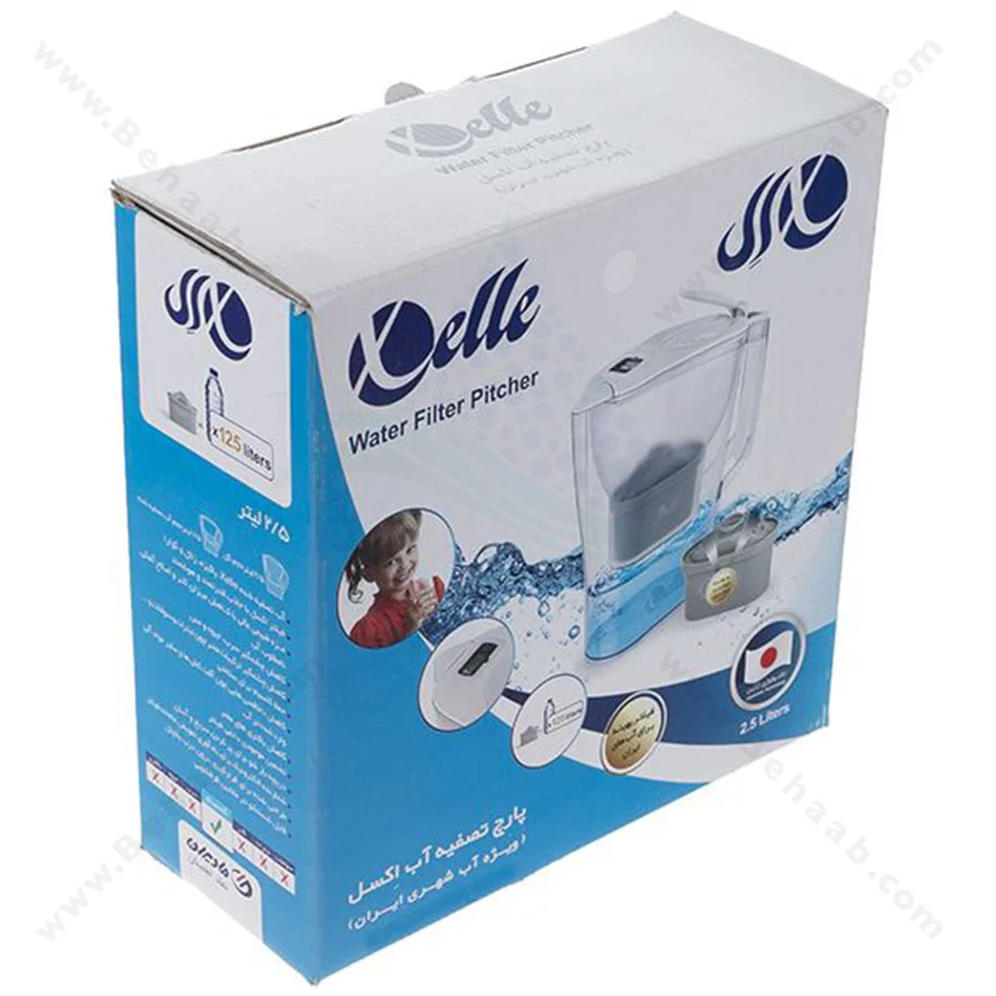 پارچ تصفیه آب اکسل مدل 25 - Xelle 25 Water Filter Pitcher