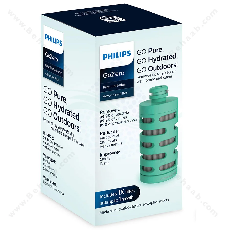 فیلتر قمقمه تصفیه آب فیلیپس GoZero مدل AWP294/97 - GoZero Hydration Bottle Filter AWP294/97