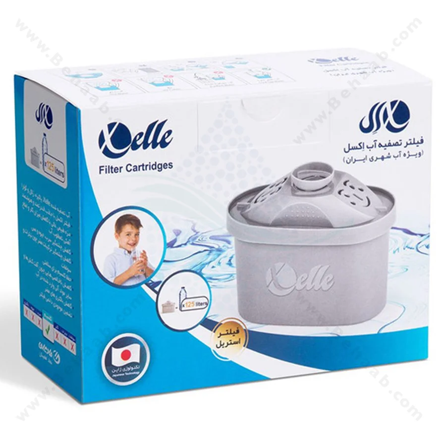 فیلتر پارچ تصفیه آب اکسل مدل 25 - Xelle 25 Water Filter Pitcher Cartridge