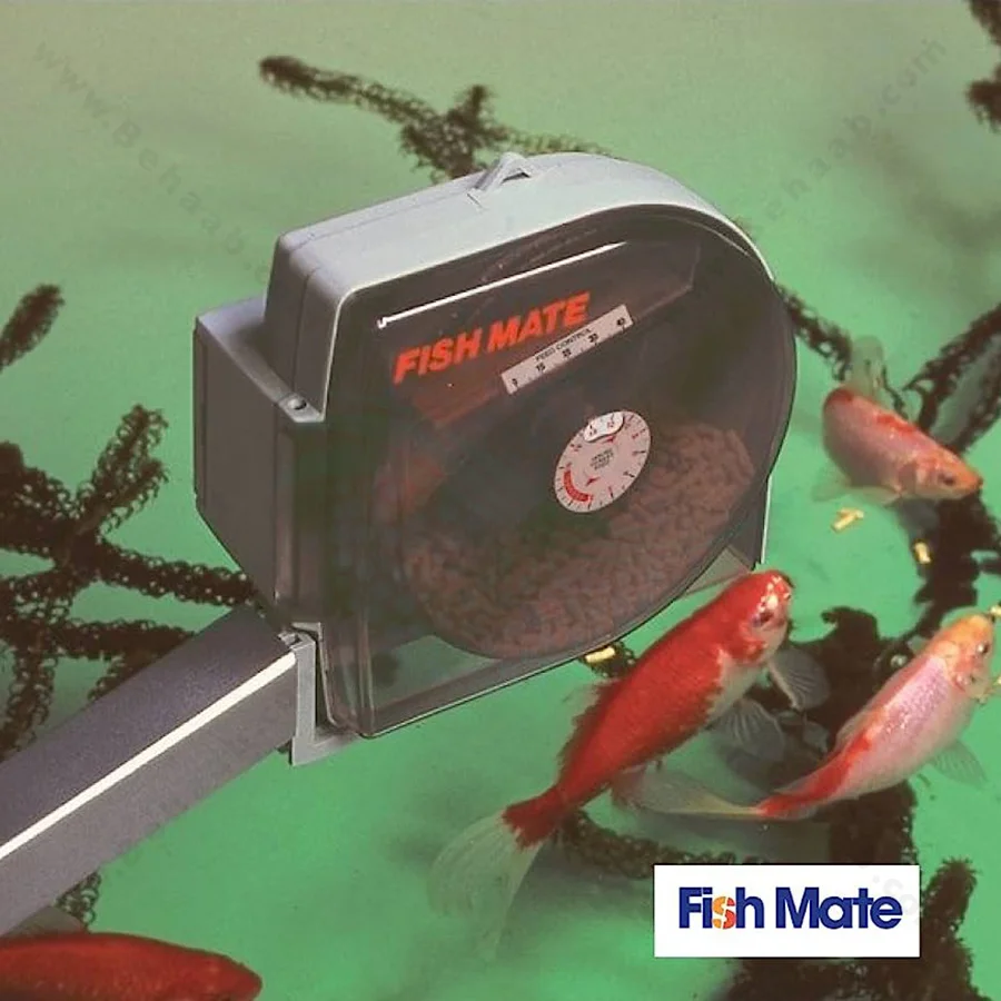 غذا ریز اتوماتیک آکواریوم فلامینگو P21 - Fish Mate P21 Automatic Pond Fish Feeder