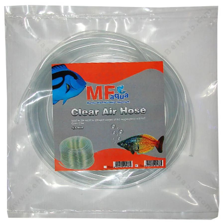 شلنگ هوا و co2 شفاف 20 متری ام اف آکوا - MF Aqua Air Hose Clear 4-6 mm 20 Meter