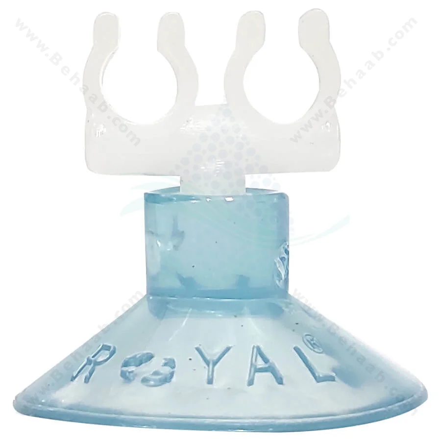 گیره نگهدارنده شلنگ co2 و هوا 2 عددی رویال - Airline Suction Cup Transparent for Airline or CO2 Tubing