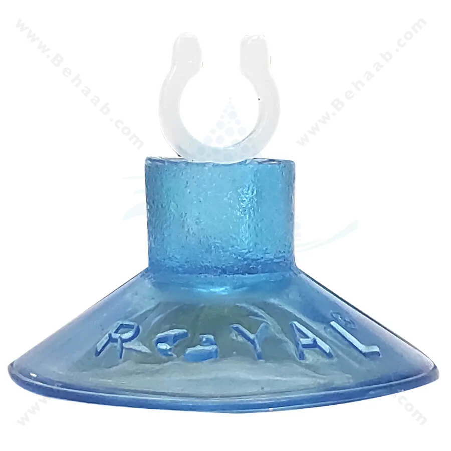 گیره نگهدارنده شلنگ co2 و هوا تکی رویال - Airline Suction Cup Transparent for Airline or CO2 Tubing