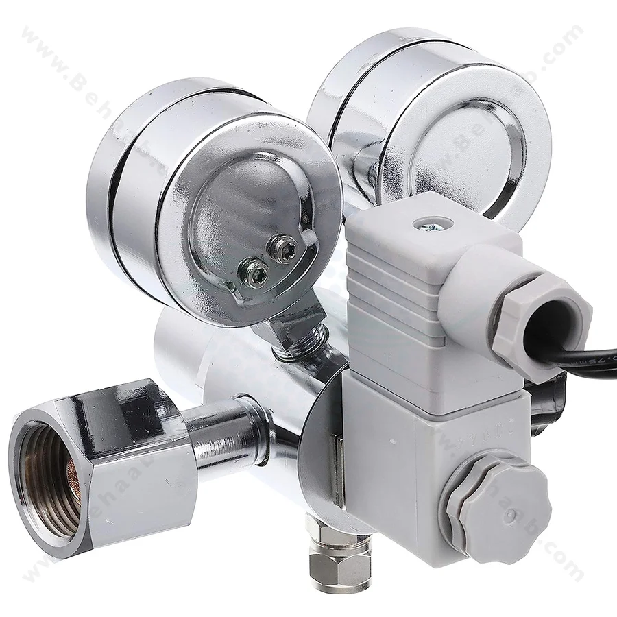 مانومتر CO2 شیر برقی دار ایستا مدل l-533 - ISTA I-533 CO2 Controller/Regulator