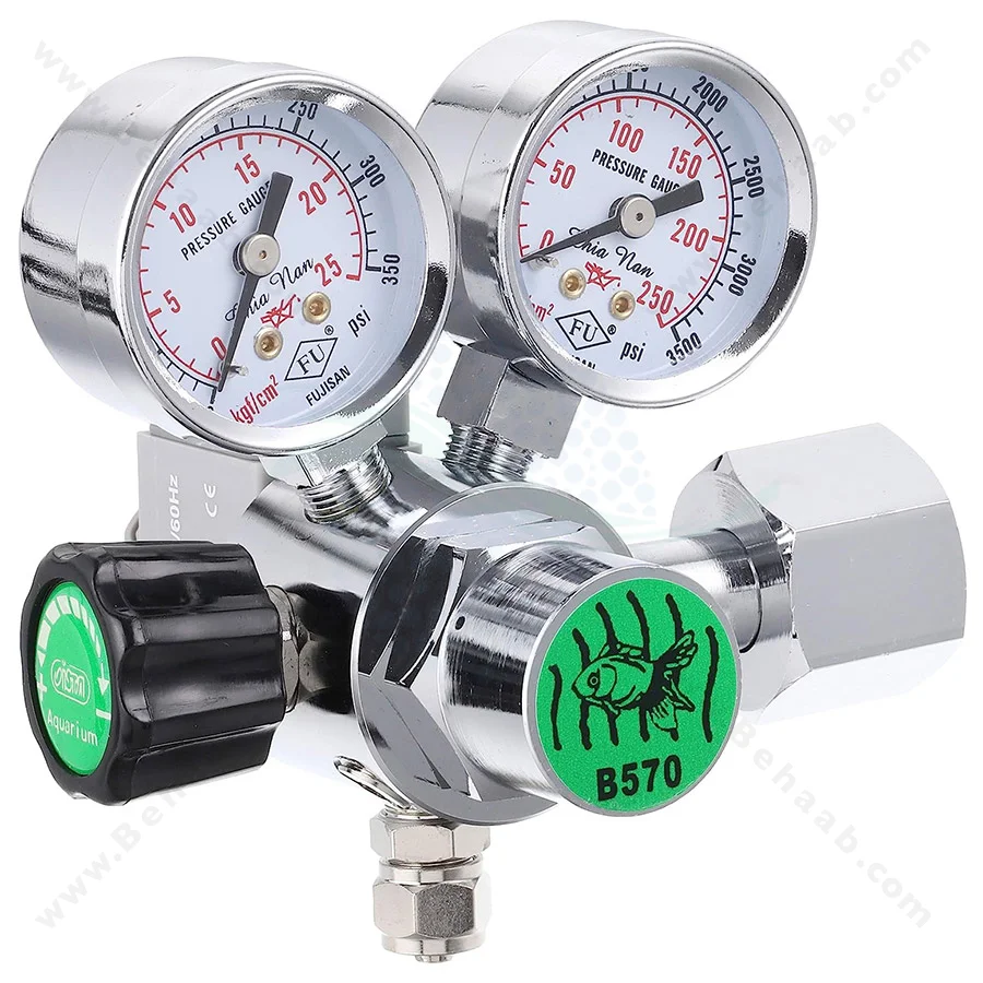 مانومتر CO2 شیر برقی دار ایستا مدل l-533 - ISTA I-533 CO2 Controller/Regulator