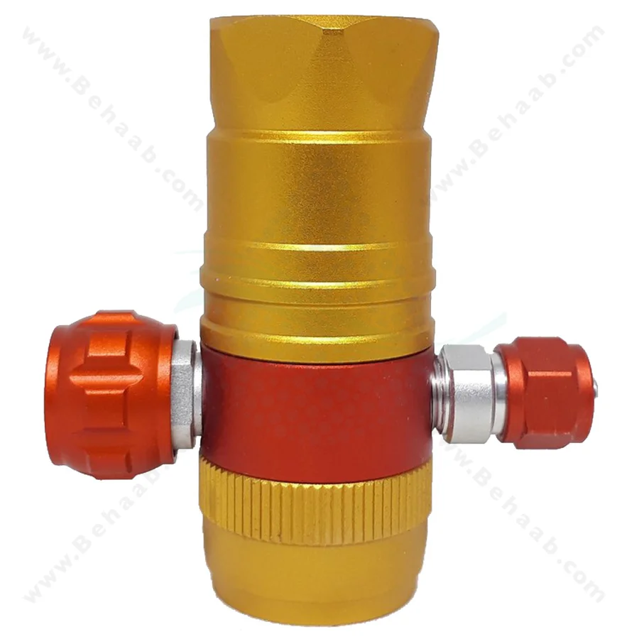 مانومتر CO2 ایستا مدل I-648-3 - Ista I-648-3 Vertical Pressure Reduced Regulator Face Up