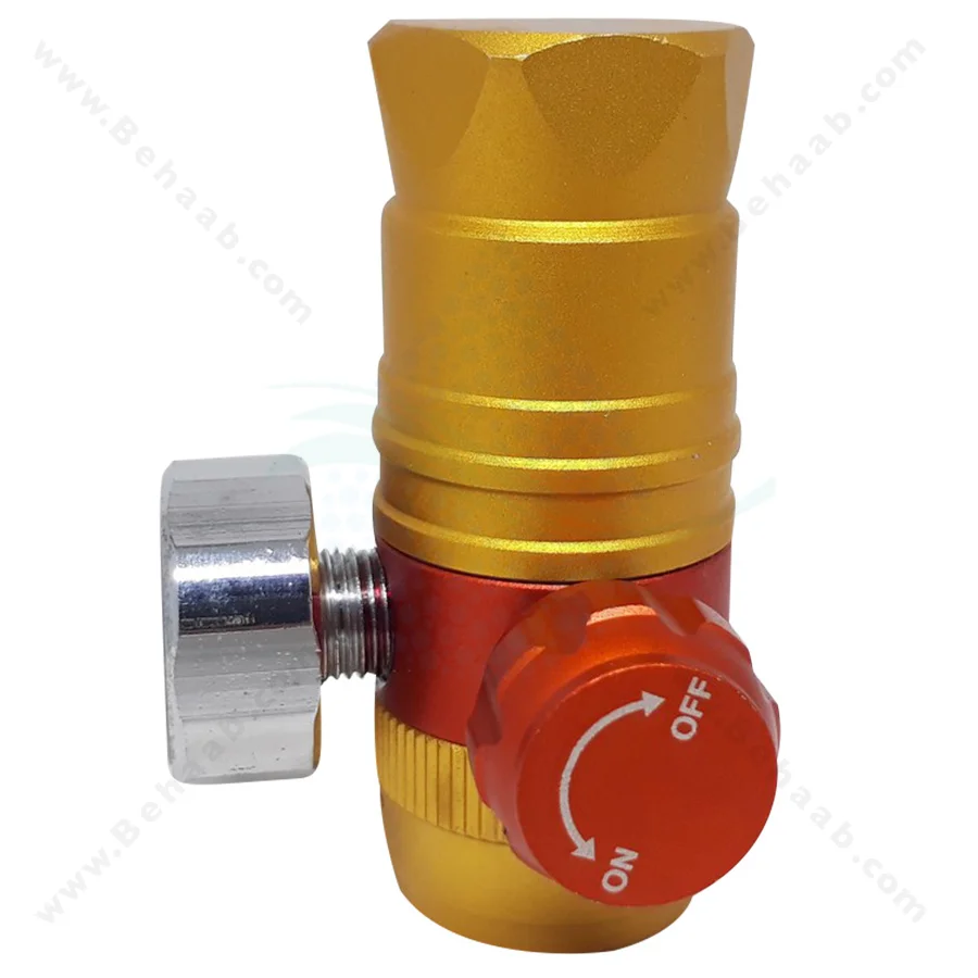 مانومتر CO2 ایستا مدل I-648-3 - Ista I-648-3 Vertical Pressure Reduced Regulator Face Up