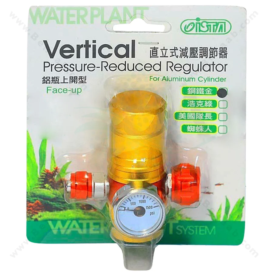 مانومتر CO2 ایستا مدل I-648-3 - Ista I-648-3 Vertical Pressure Reduced Regulator Face Up