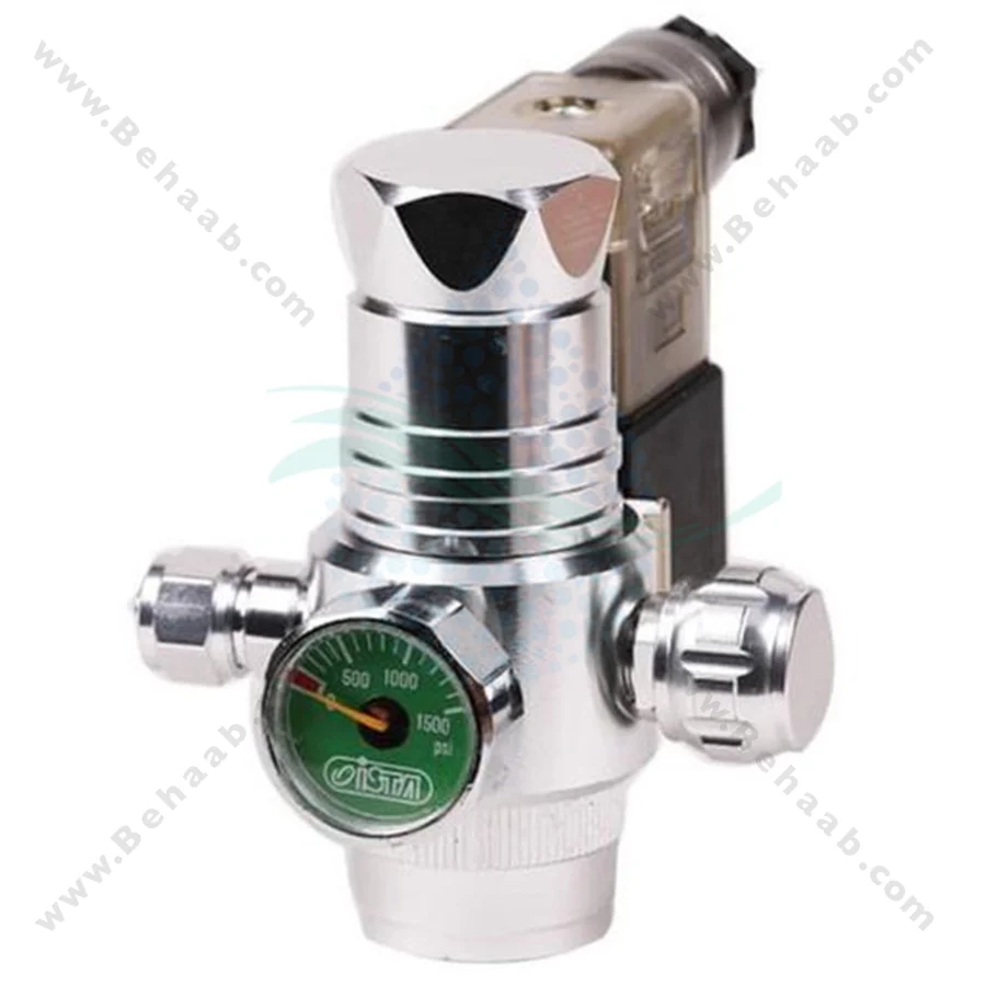 مانومتر CO2 شیر برقى دار ایستا I-643 - Ista I-643 Single Gauge Co2 Controller Face Up