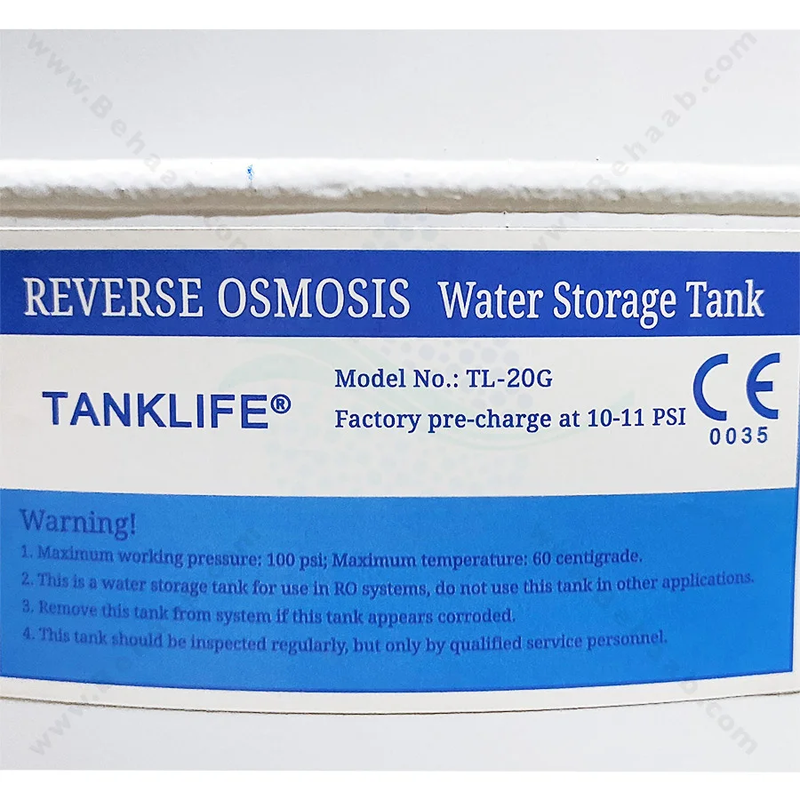 مخزن تصفیه آب 20 گالن تانک لایف مدل TL-20G - Tank Life Reverse Osmosis Water Storage Tank TL-20G