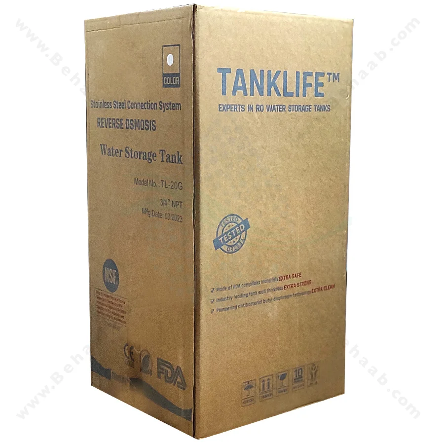 مخزن تصفیه آب 20 گالن تانک لایف مدل TL-20G - Tank Life Reverse Osmosis Water Storage Tank TL-20G