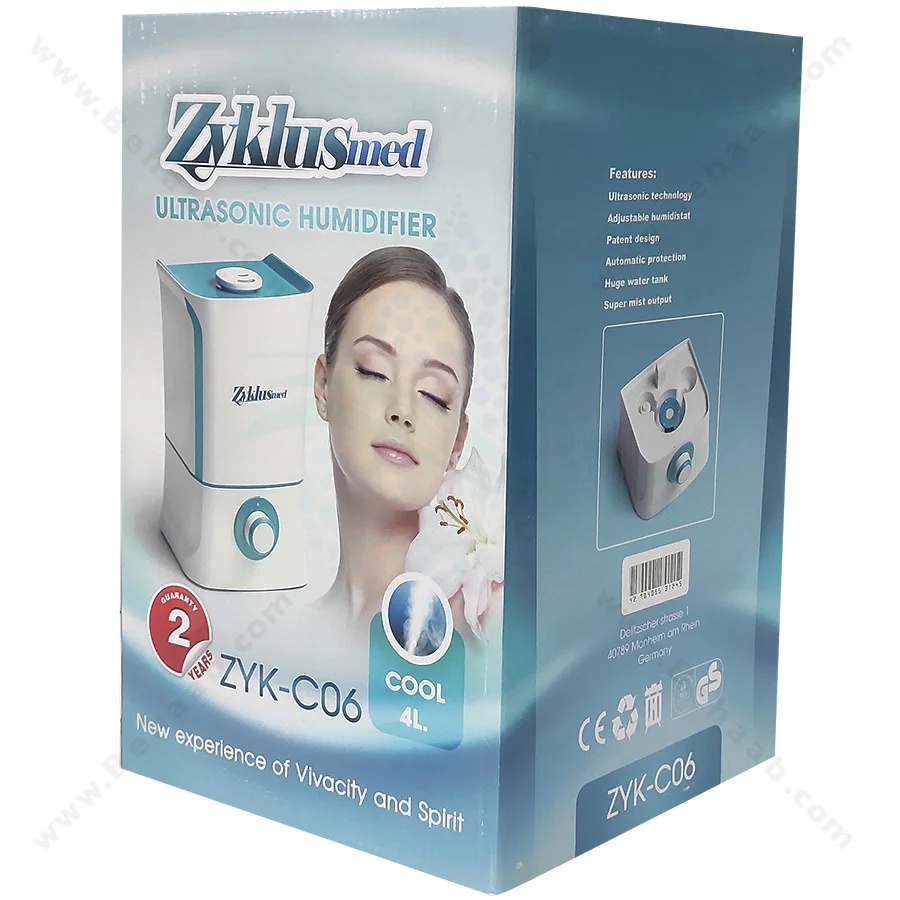 بخور سرد زیکلاس مد مدل ZYK-C06 - Zyklusmed Ultrasonic Humidifier ZYK-C06