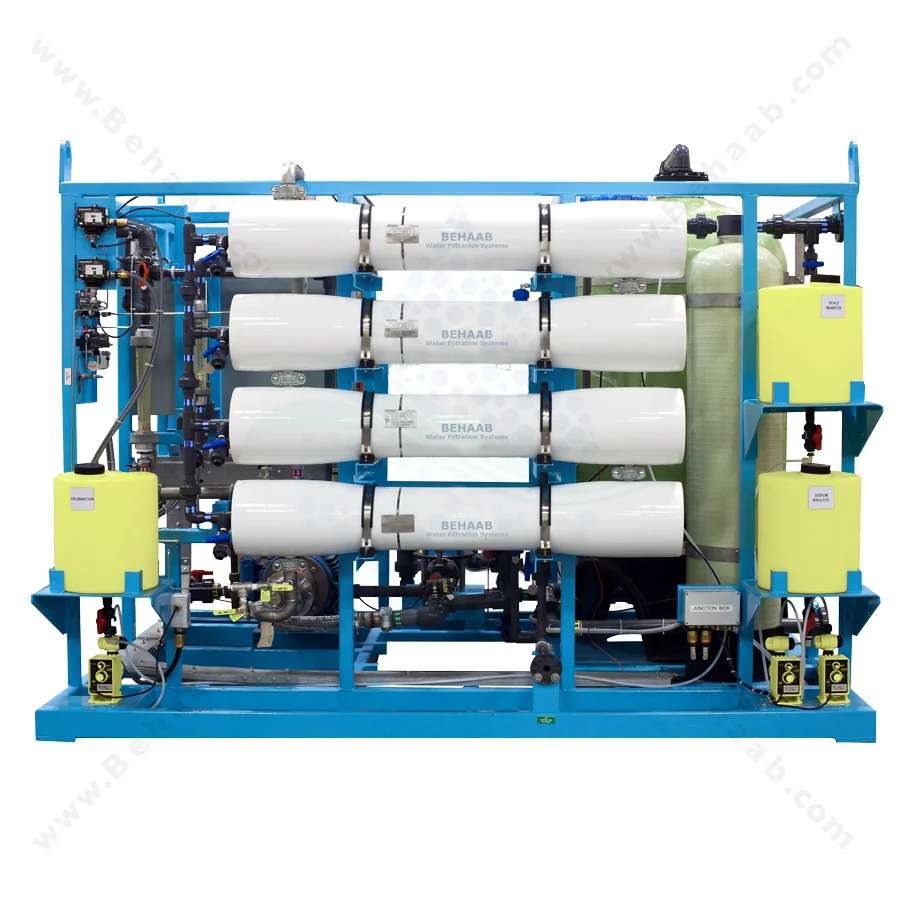 دستگاه تولید آب خالص صنعتی سری L - Double Pass Reverse Osmosis Systems BEH-DPRO-L