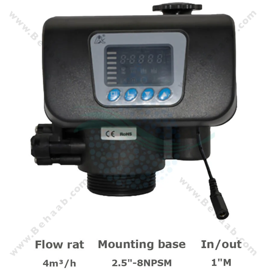 شیر اتوماتیک سختی گیر رزینی رانکسین مدل F63B3 - Runxin F63B3 Automatic Multiport Softener Valve