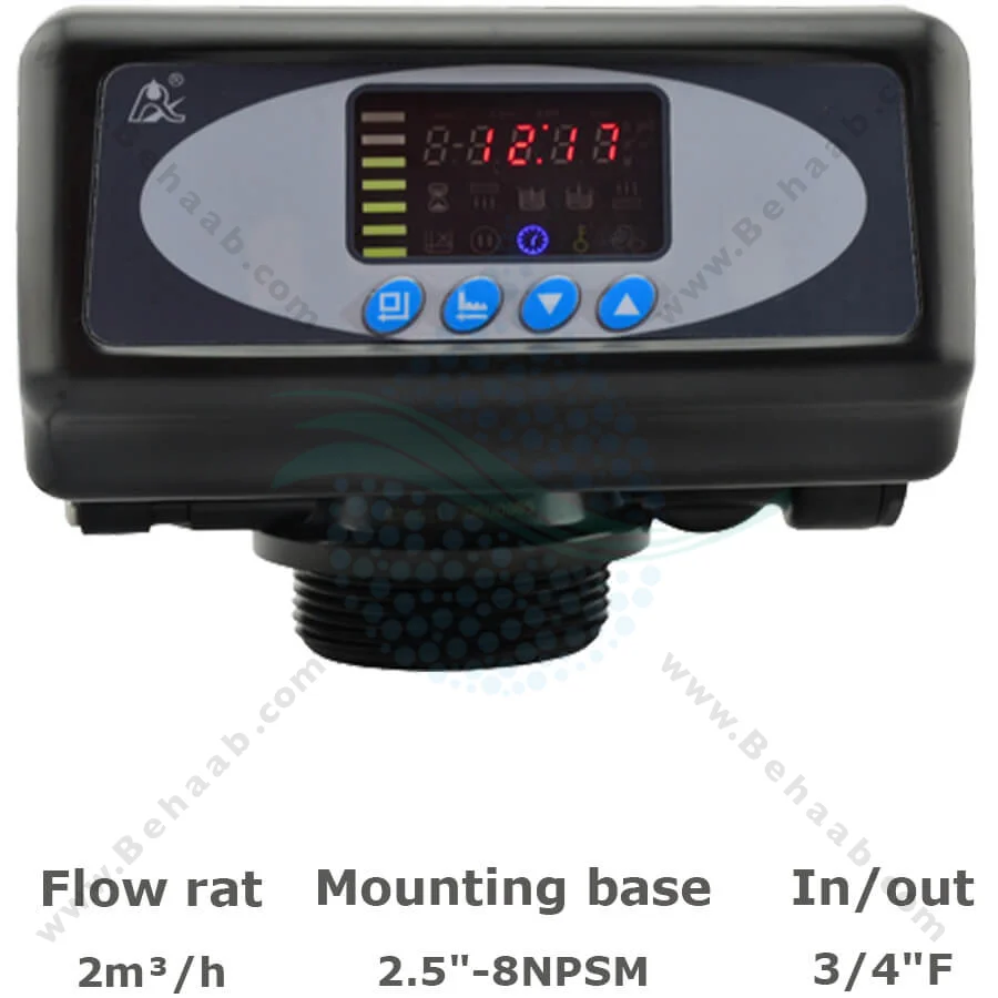 شیر اتوماتیک سختی گیر رزینی رانکسین مدل F65B3 - Runxin Automatic Multiport Softener Valve 63602(F65B3)