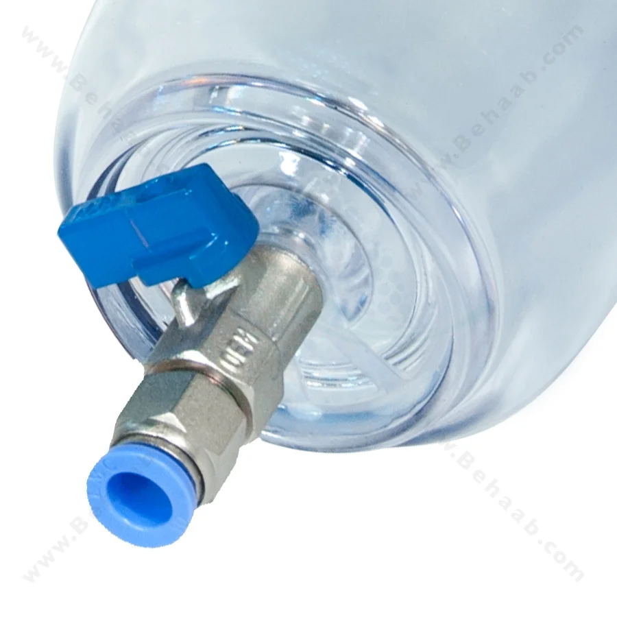 هوزینگ 7 اینچ با شیر تخلیه ورودی 3/4 اینچ سوفیلتر - Water Filter Housing 7 inch with 3/4 inch input with Drain Valve SouFilter