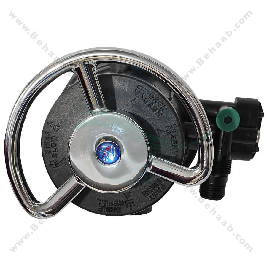 شیر دستی سختی گیر رزینی رانکسین مدل F64A1/F64A2 - Runxin F64A1/F64A2 Manual Multiport Softener Control Valve