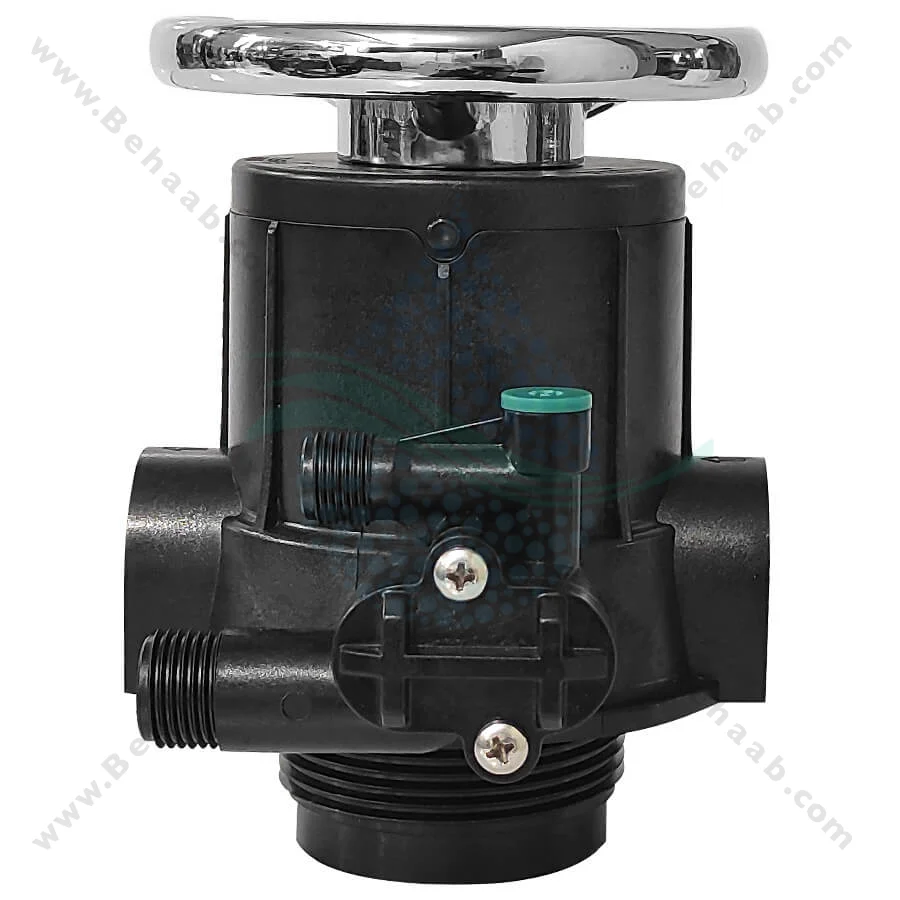 شیر دستی سختی گیر رزینی رانکسین مدل F64A1/F64A2 - Runxin F64A1/F64A2 Manual Multiport Softener Control Valve