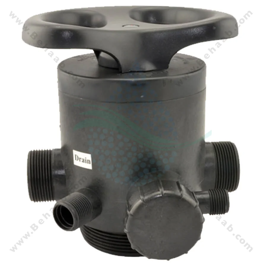 شیر دستی سختی گیر رزینی رانکسین مدل F64F - Runxin F64F Manual Multiport Softener Control Valve