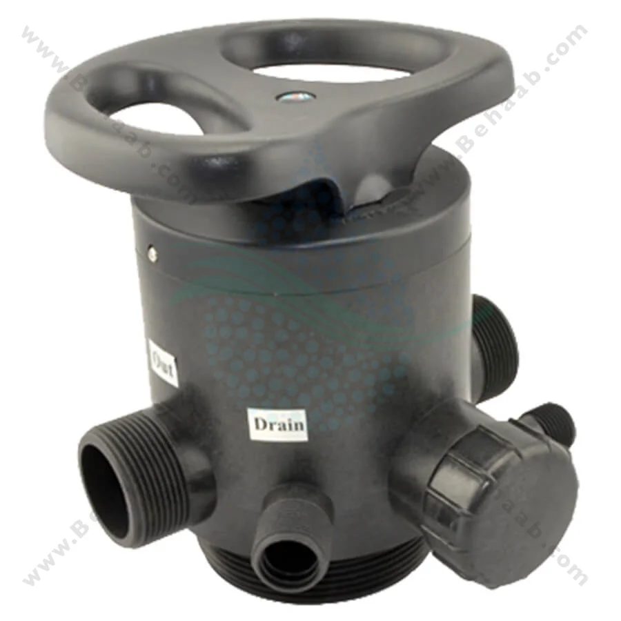 شیر دستی سختی گیر رزینی رانکسین مدل F64F - Runxin F64F Manual Multiport Softener Control Valve