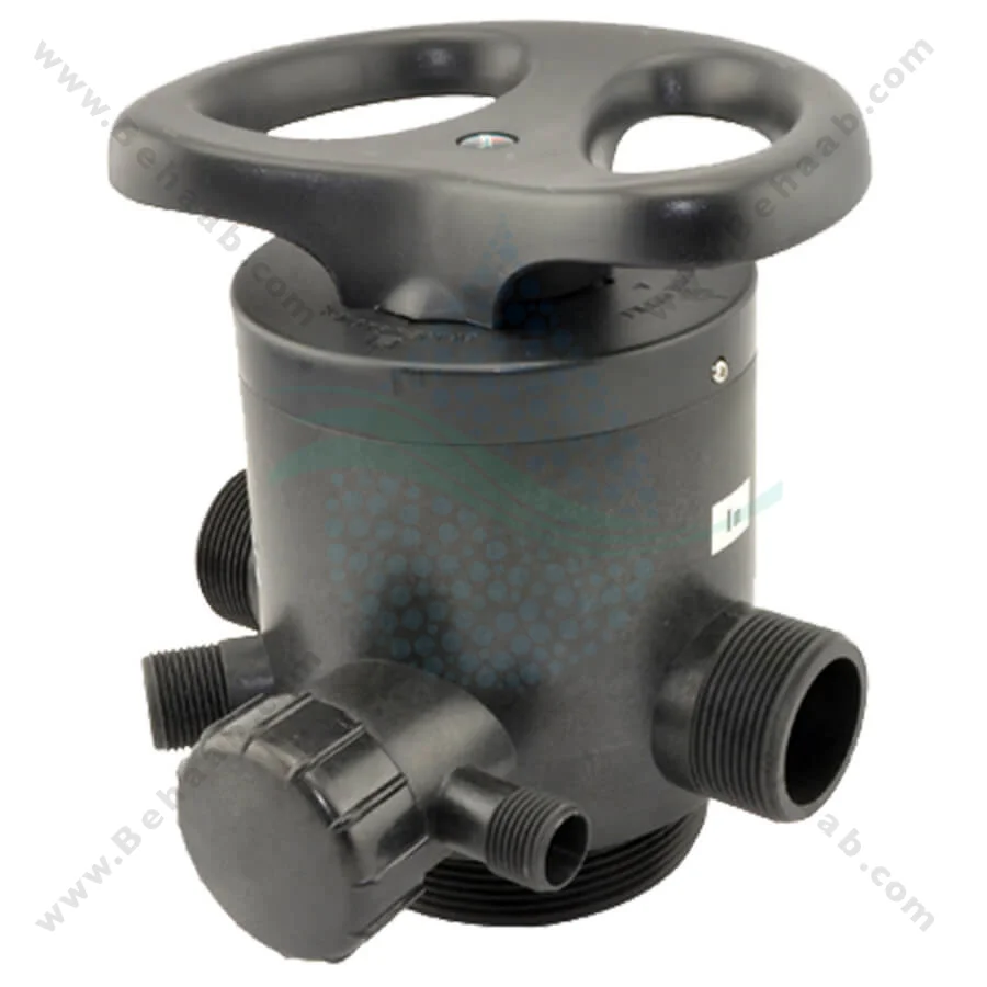 شیر دستی سختی گیر رزینی رانکسین مدل F64F - Runxin F64F Manual Multiport Softener Control Valve