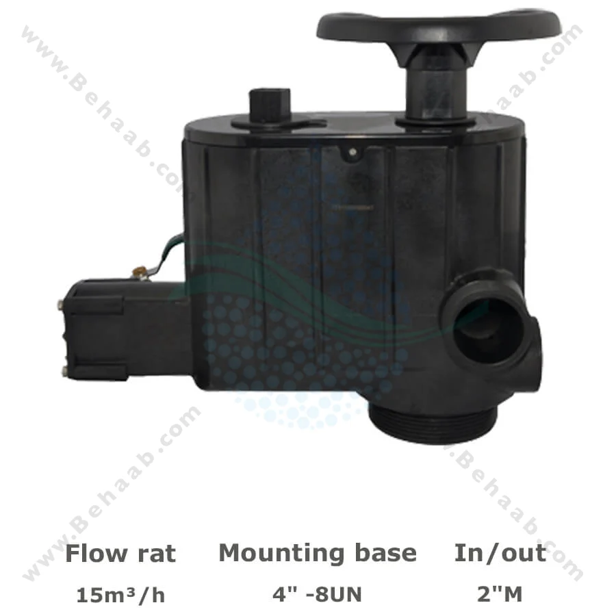 شیر دستی سختی گیر رزینی رانکسین مدل F77AS - Runxin F77AS Manual Multiport Softener Control Valve