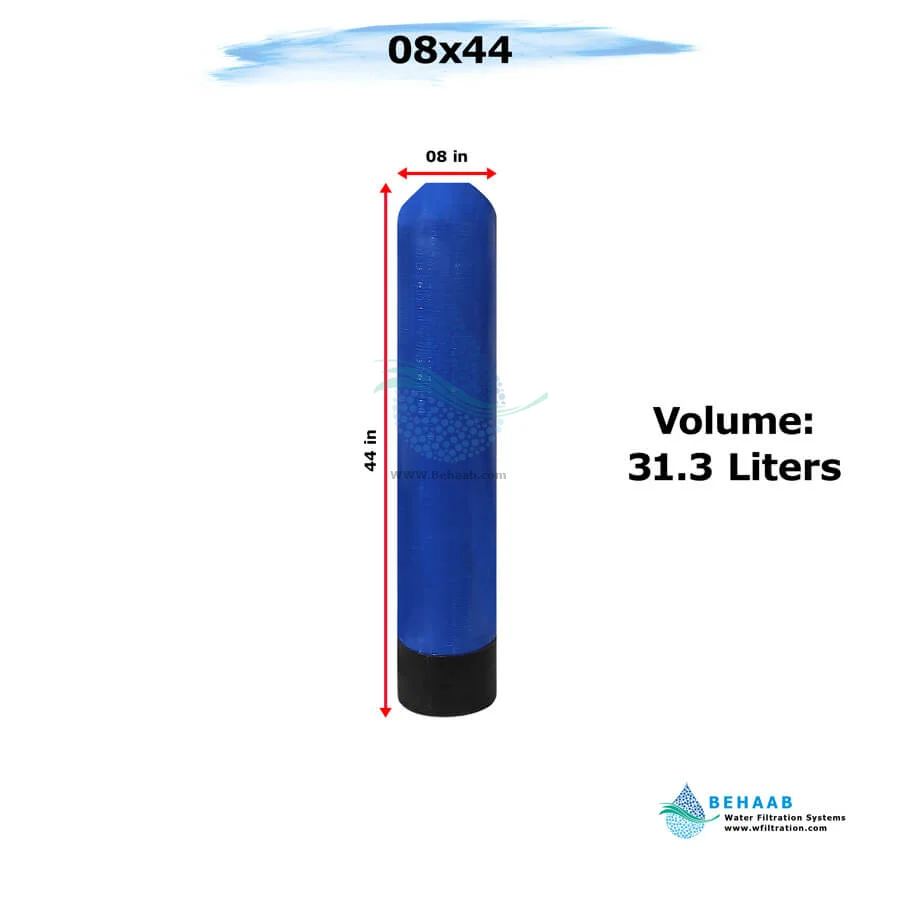مخزن FRP هیدروتک سایز 8x44 - FRP Pressure Vessel Hydrotech 0844
